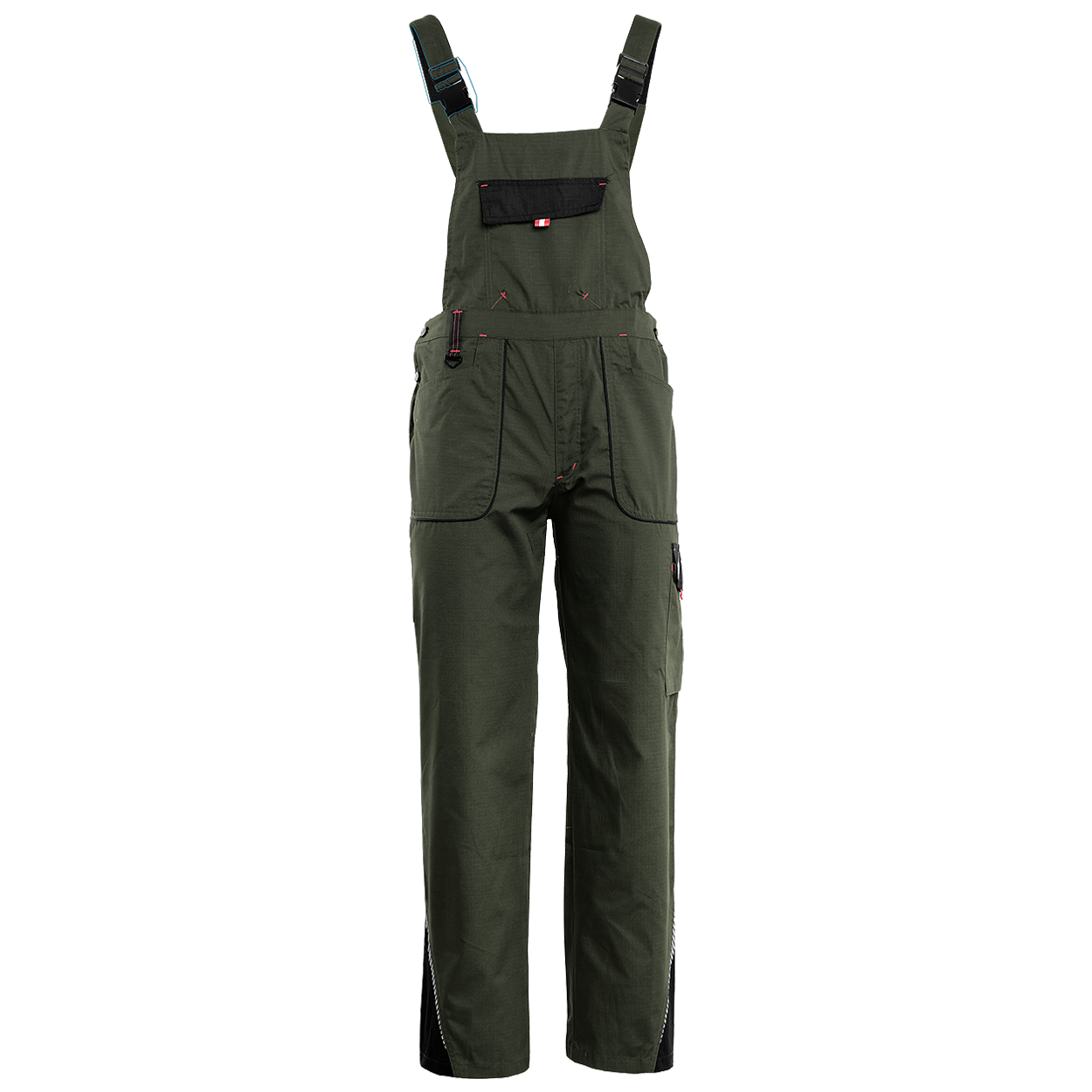 Работен полугащеризон PRISMA SUMMER OLIVE/BLACK