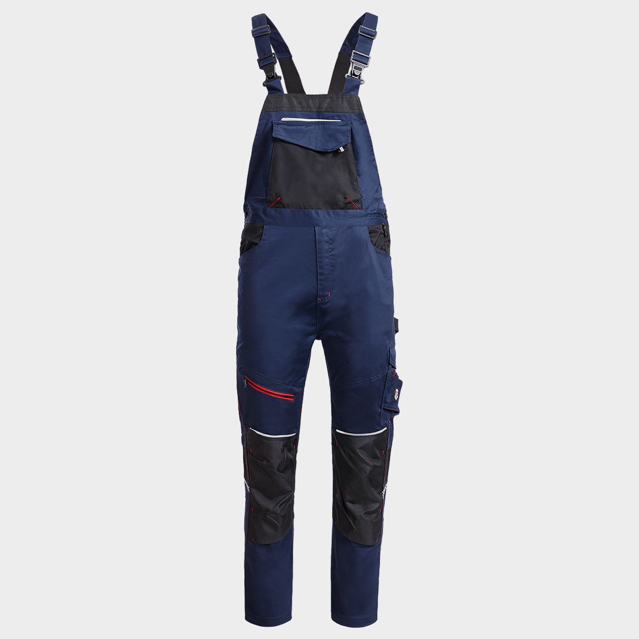 Работен полугащеризон REVOLT 4STRETCH NAVY/BLACK/RED