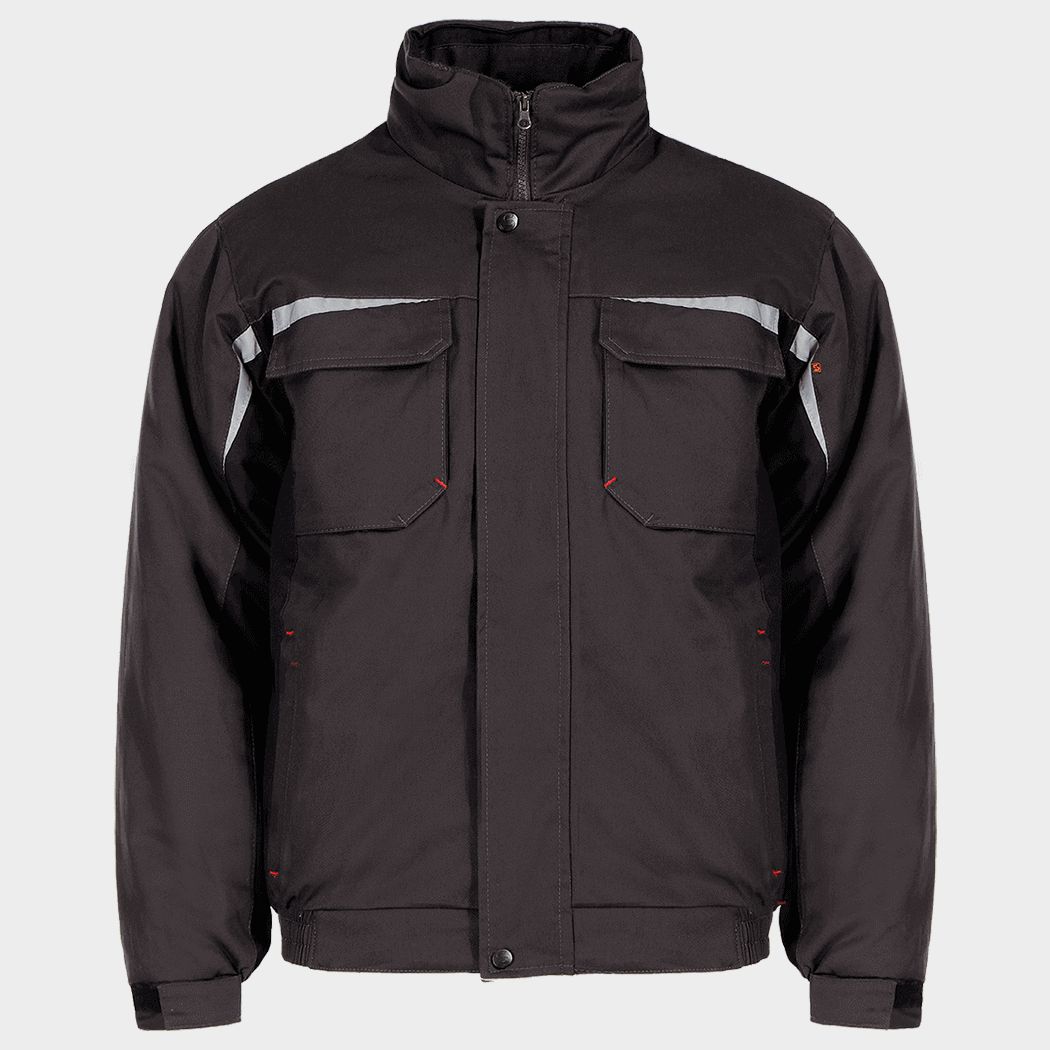 Работно яке KASTOR WINTER GREY COTTON GREY/BLACK