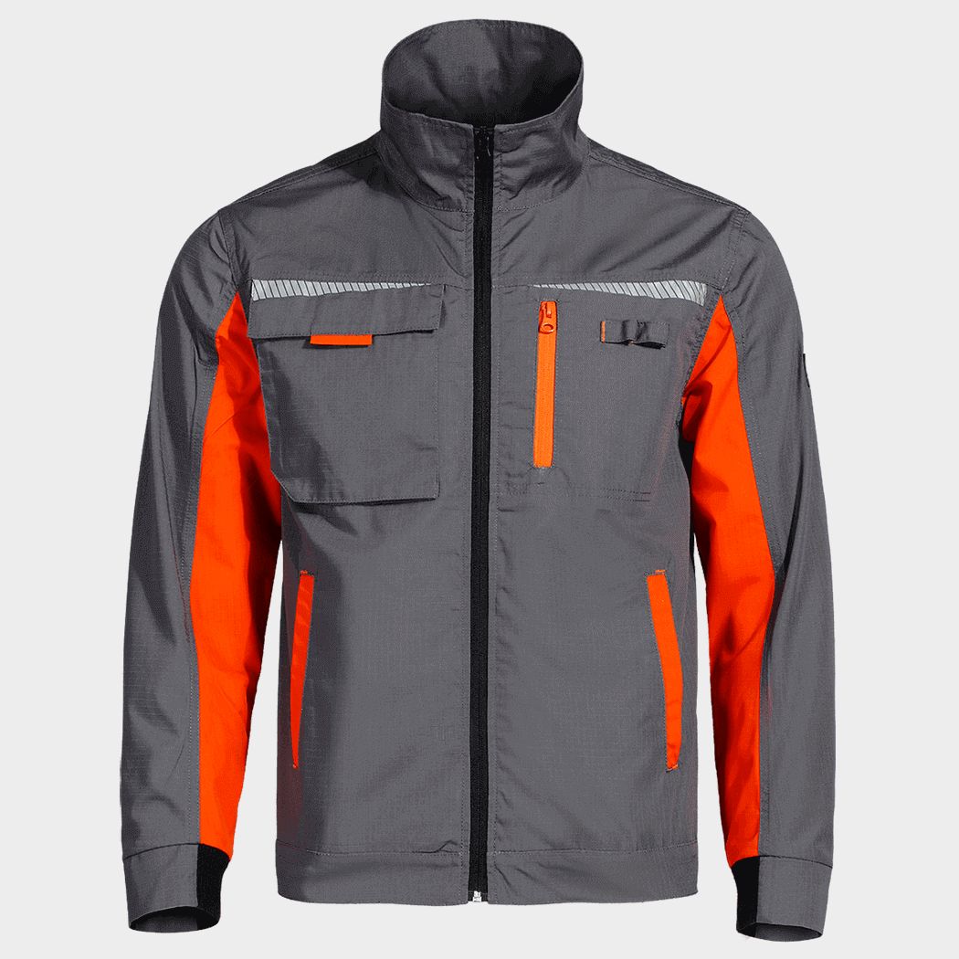 Работно яке PRISMA LIGHT STRETCH GREY/ORANGE