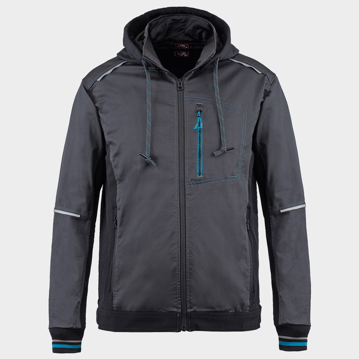 Работно яке REVOLT 4STRETCH GREY/BLACK/PETROL