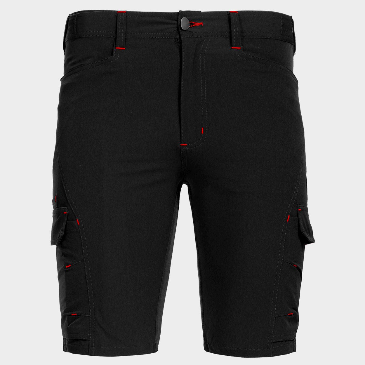 Работен къс панталон VIGOR BLACK/RED