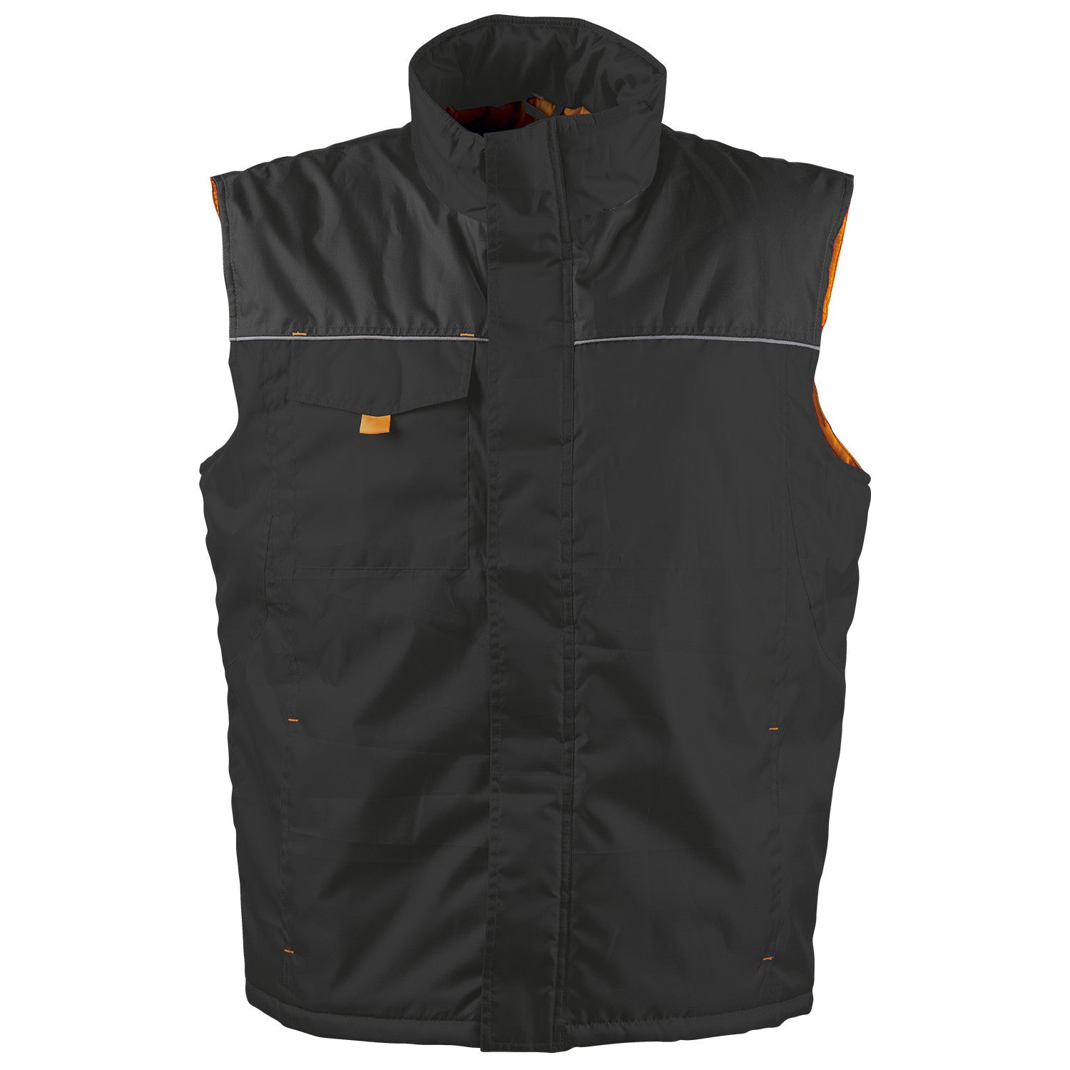 Работен елек LANOS BLACK/ORANGE - 2XL / черен